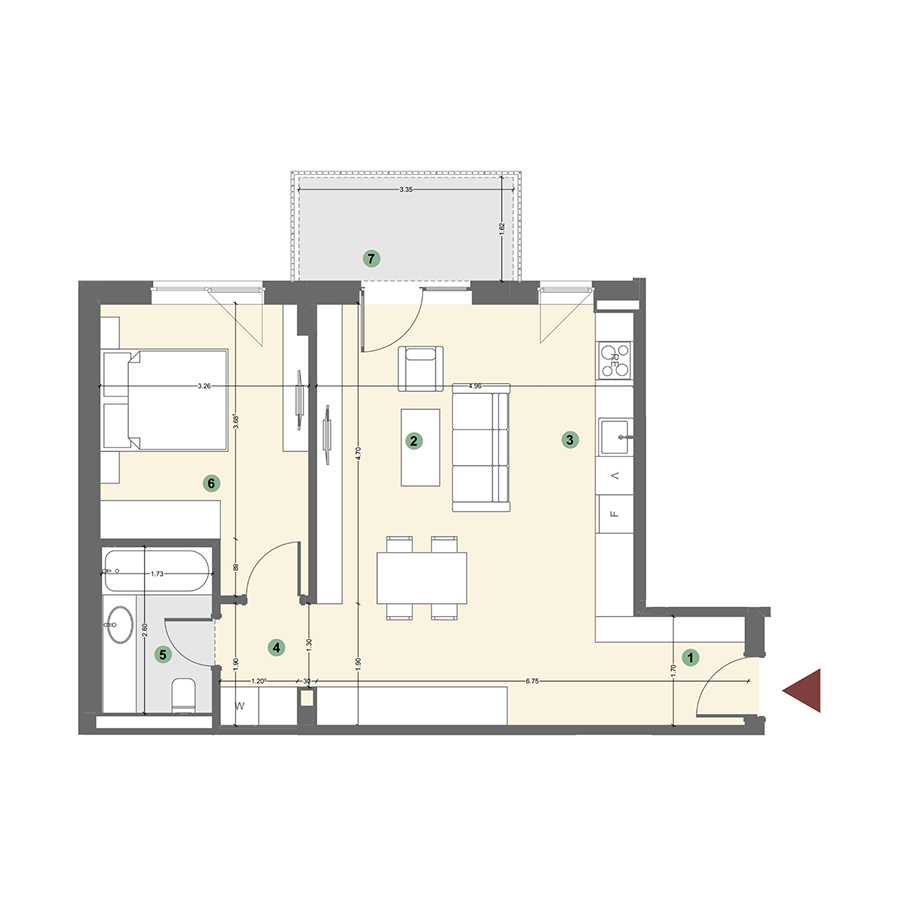 Plan apartament 1