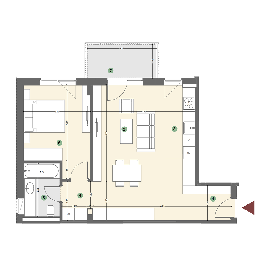 Plan apartament 1