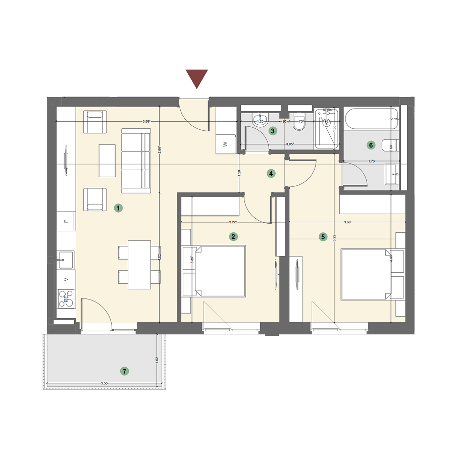 Plan apartament 1