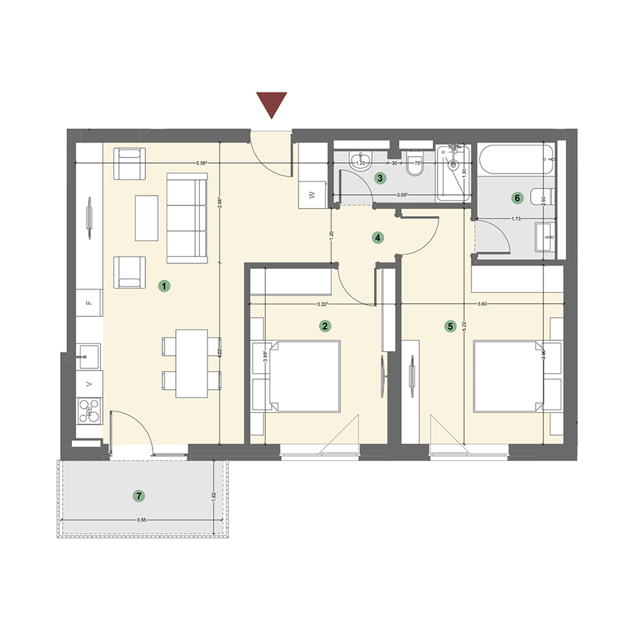 Plan apartament 1