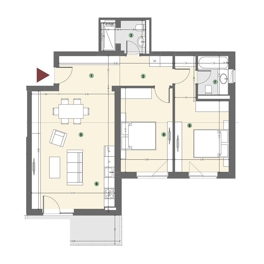 Plan apartament 1