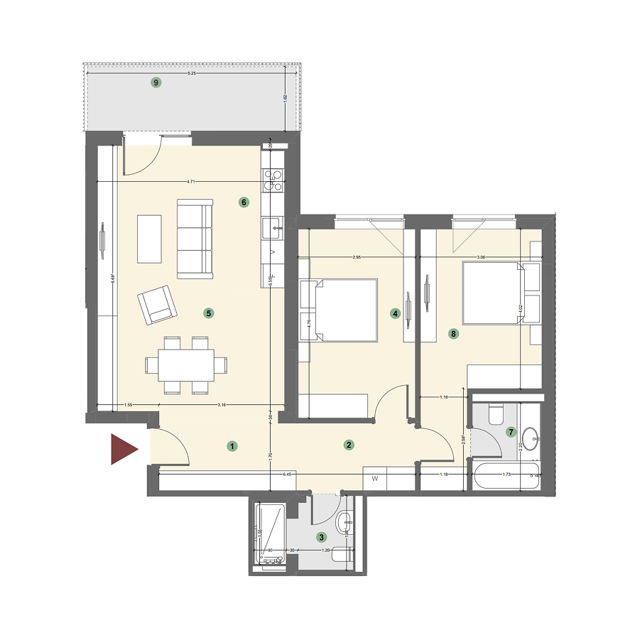 Plan apartament 1