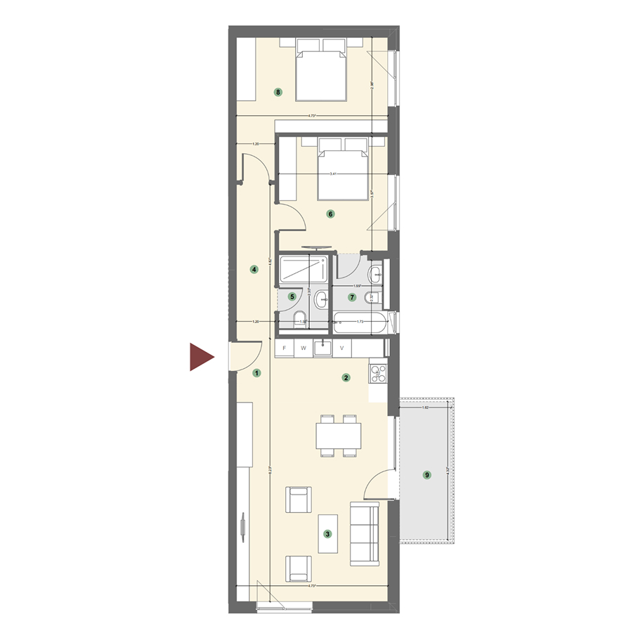 Plan apartament 1
