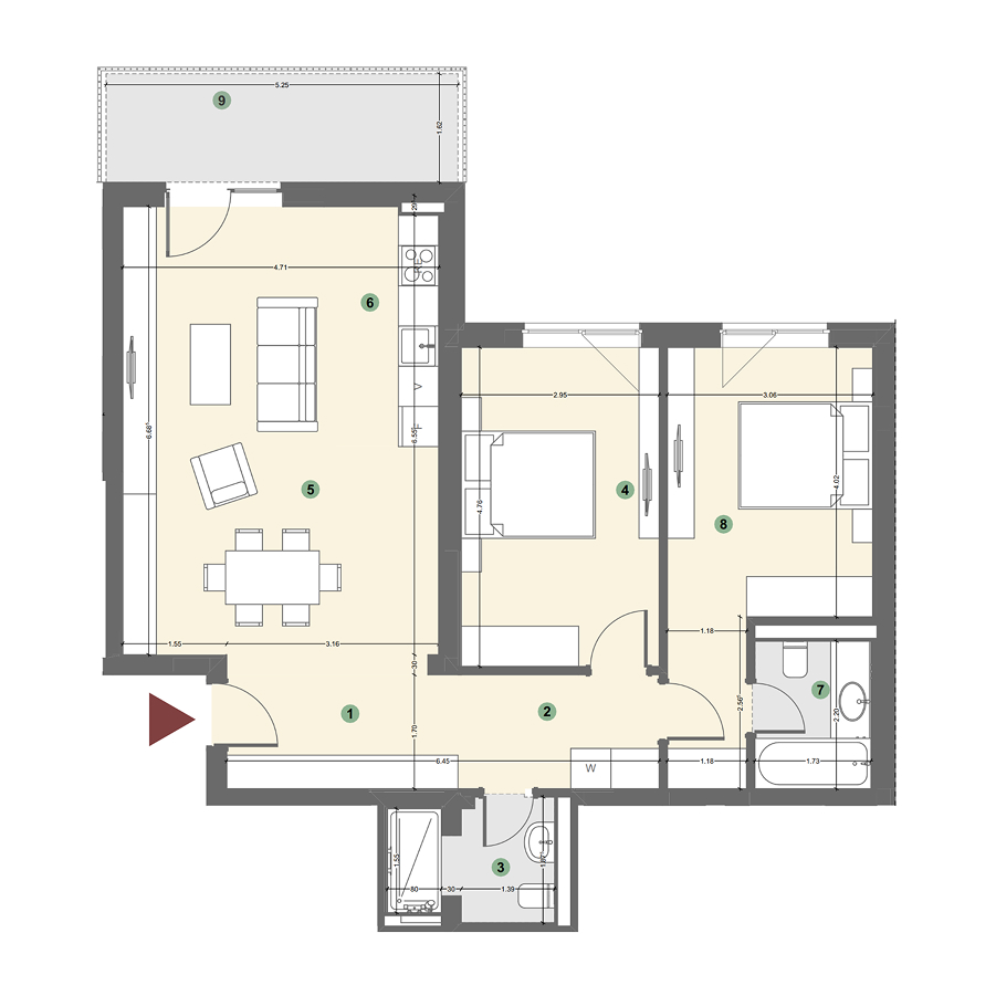 Plan apartament 1