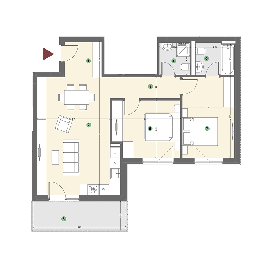 Plan apartament 1