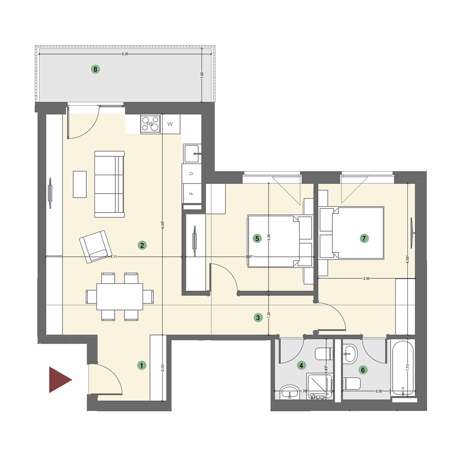 Plan apartament 1