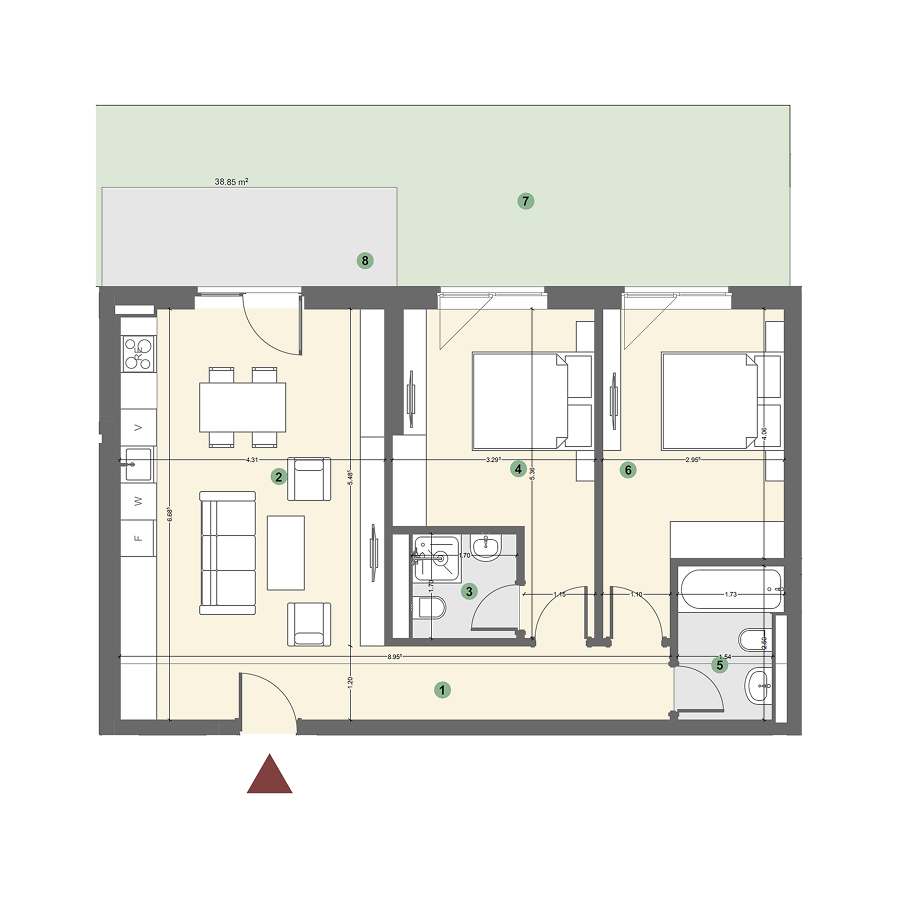 Plan apartament 1