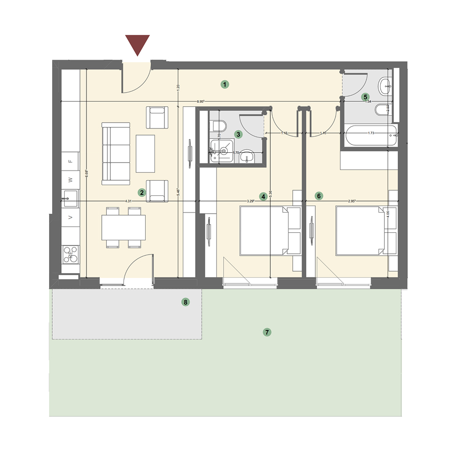 Plan apartament 1