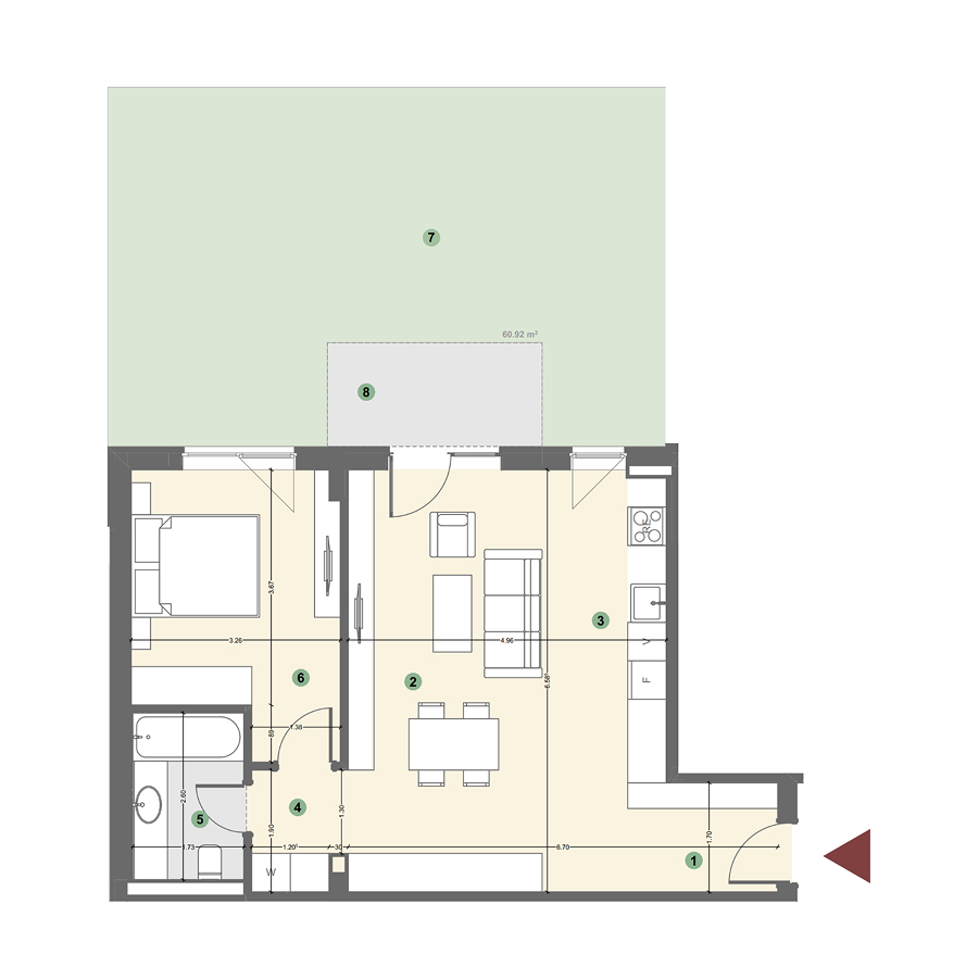 Plan apartament 1