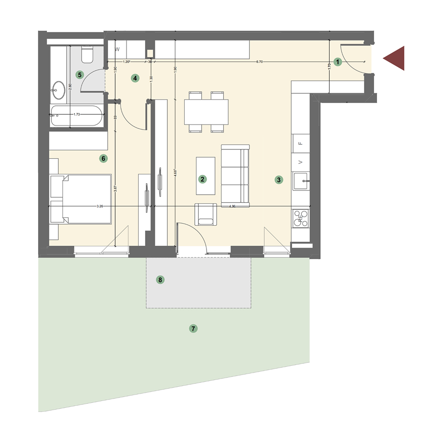Plan apartament 1