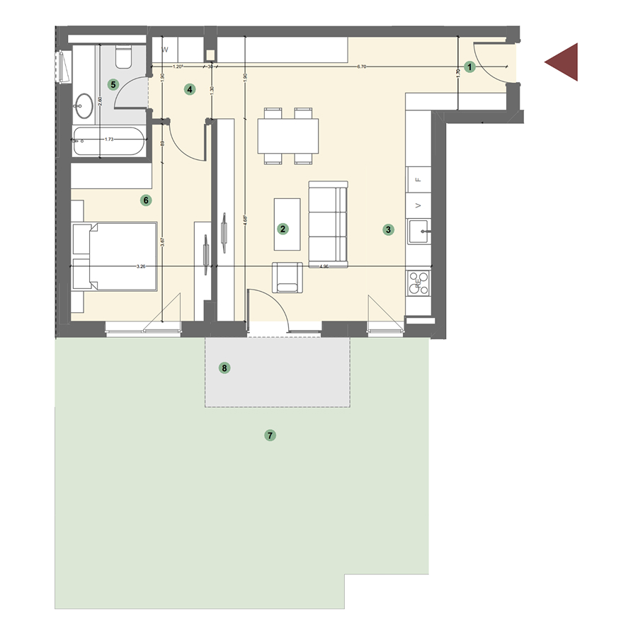 Plan apartament 1
