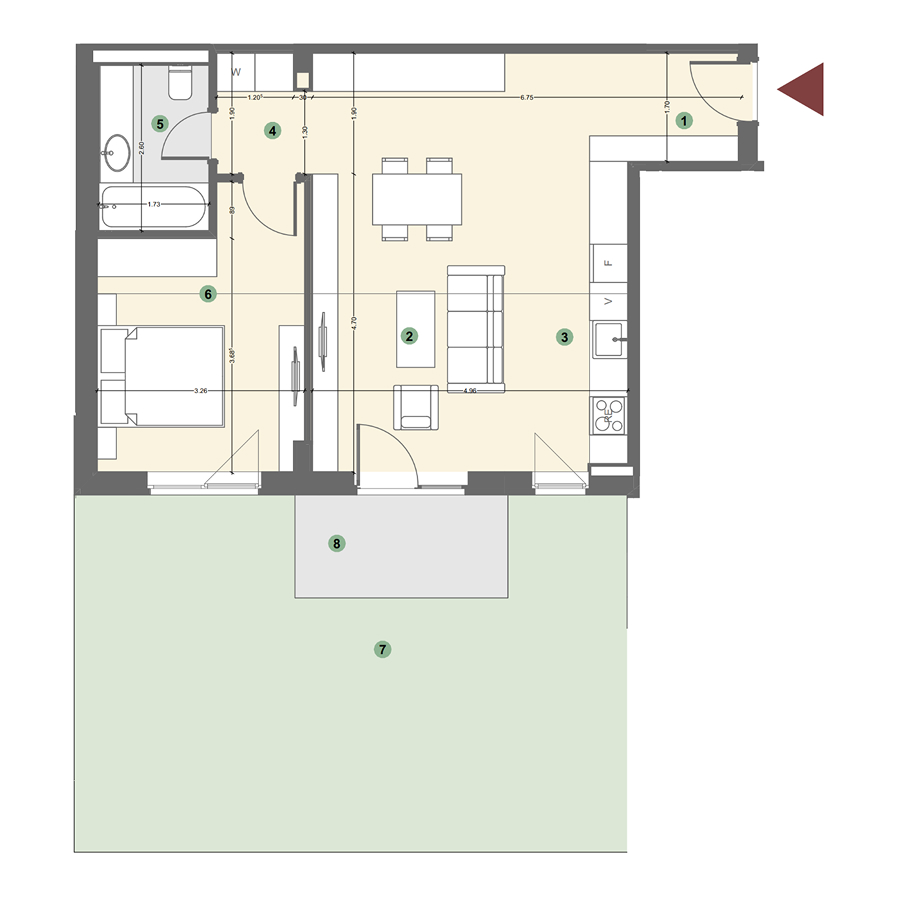 Plan apartament 1