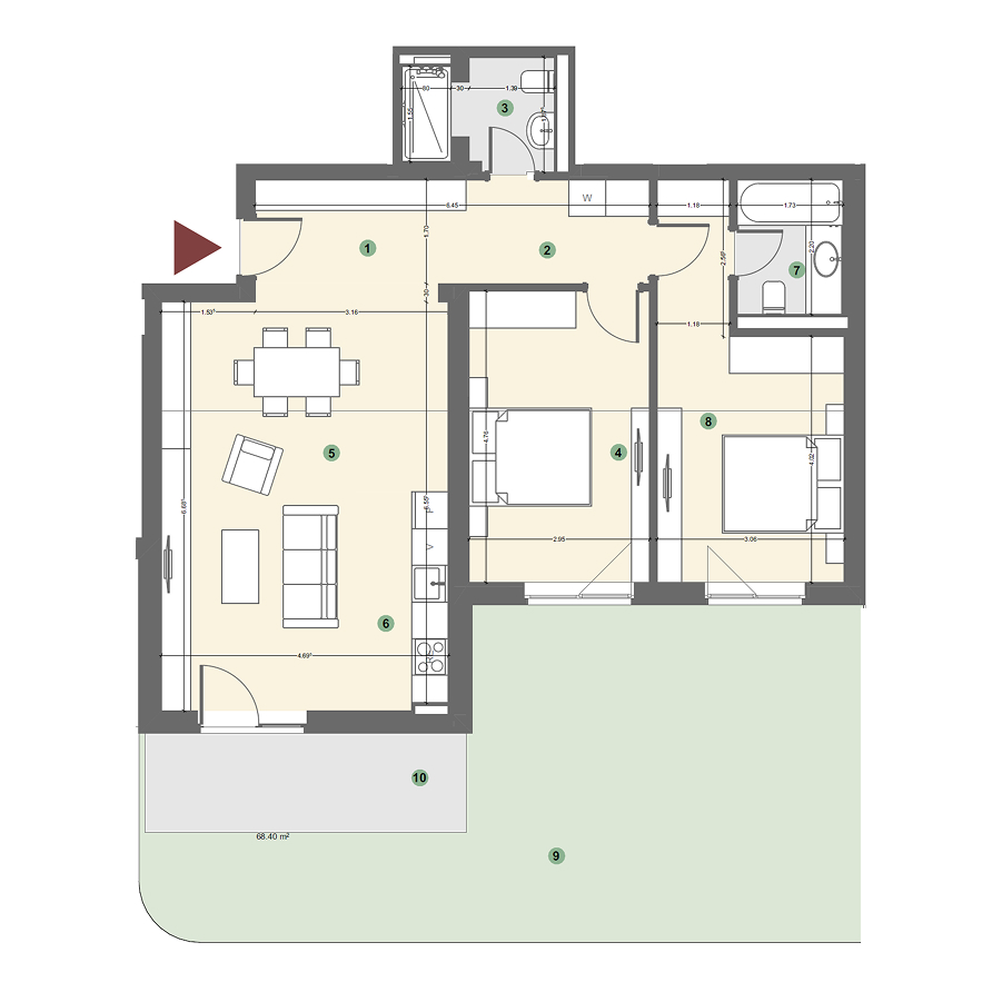 Plan apartament 1