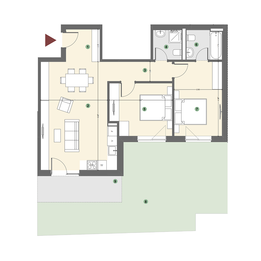 Plan apartament 1