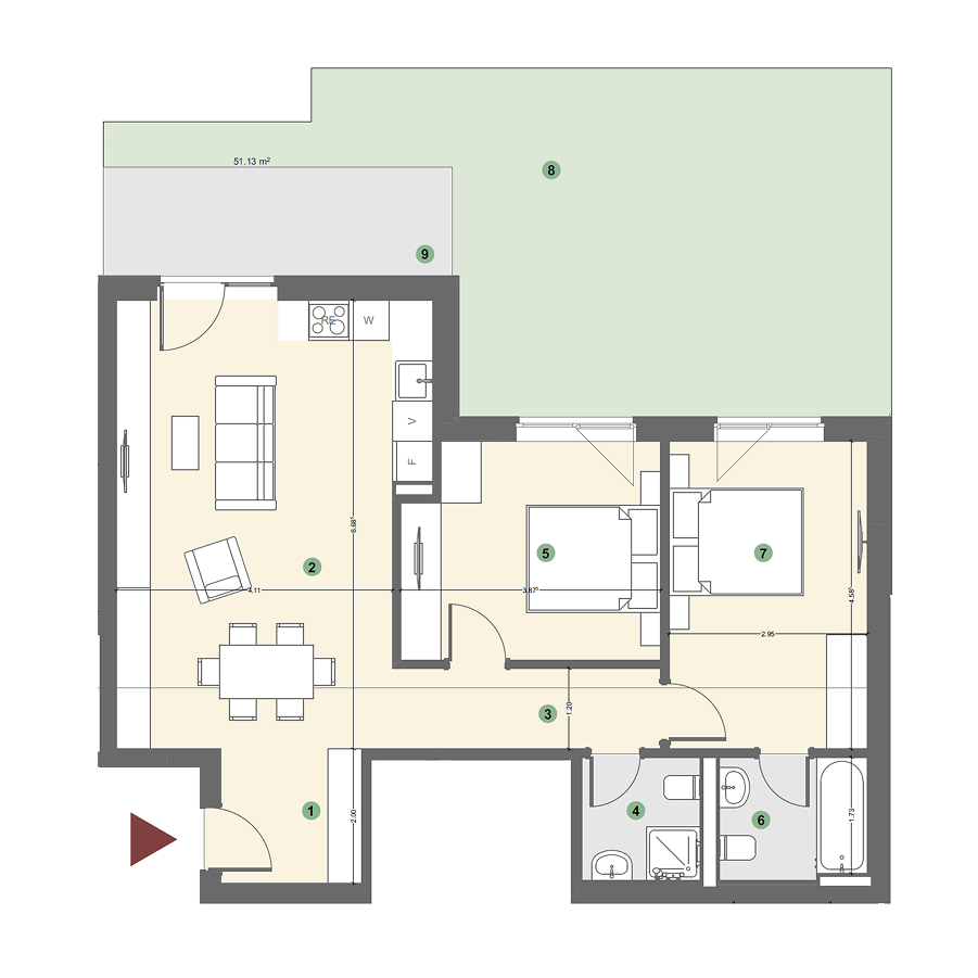 Plan apartament 1